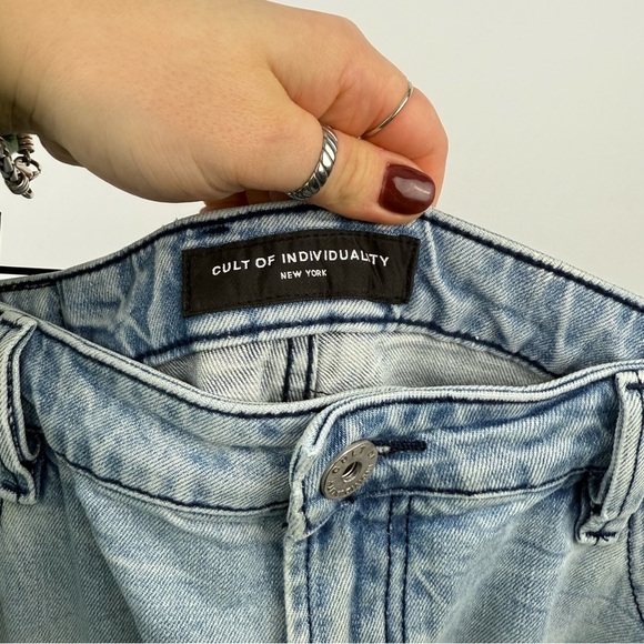 Cult of Individuality Men’s Distressed Checkered Jeans – Size 40x33 - Picture 6 of 10